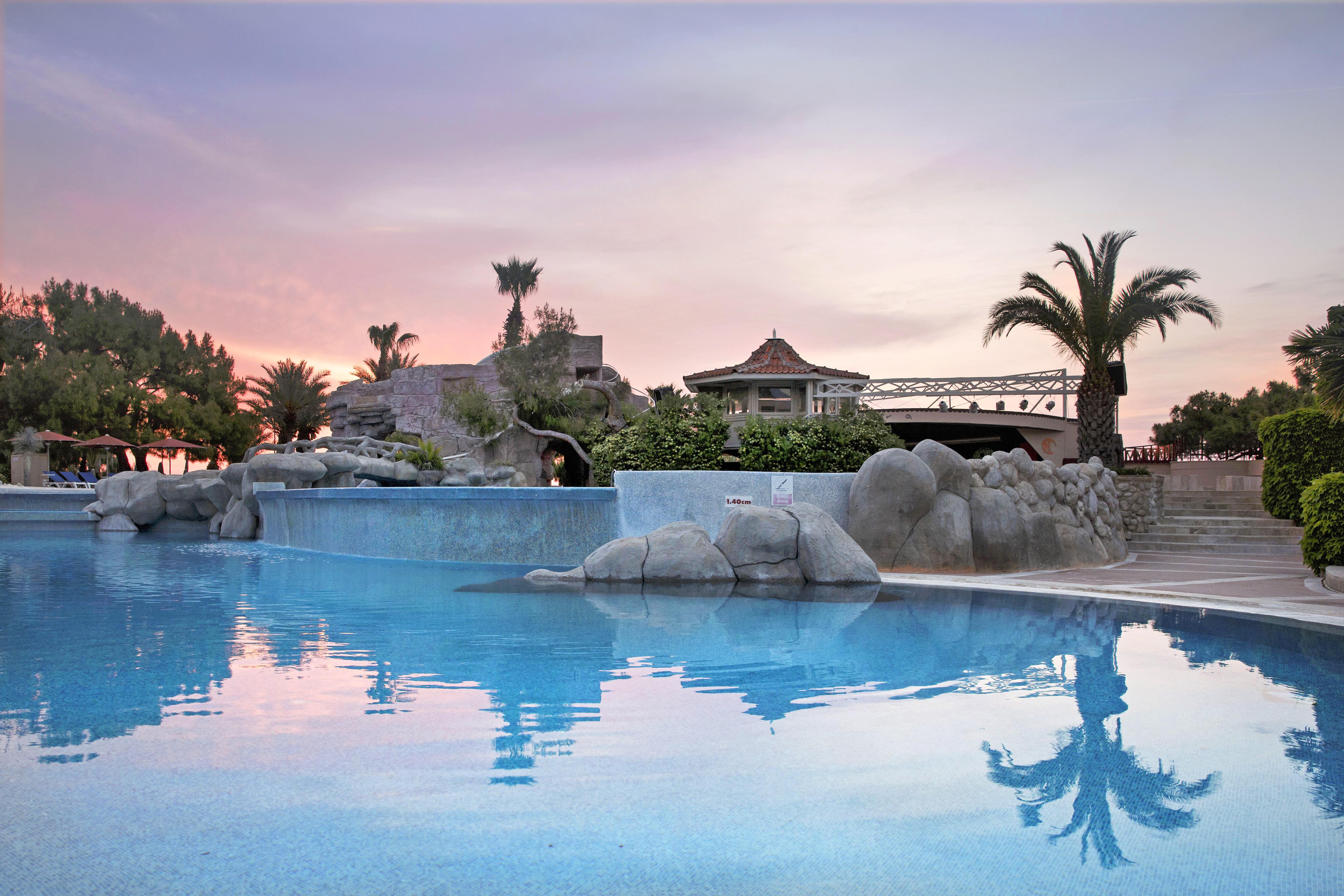 Marti Myra Hotel Tekirova Exterior photo Sunset at the pool